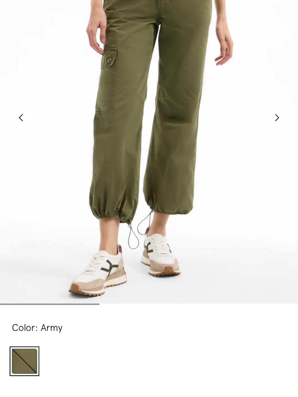 Veronica Beard Army Green Cargo Jogger Pants